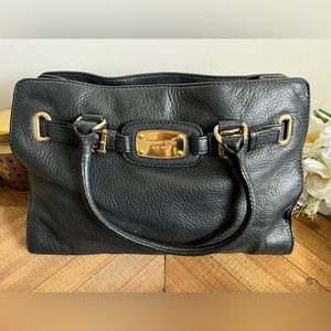 Michael Kors black leather bag